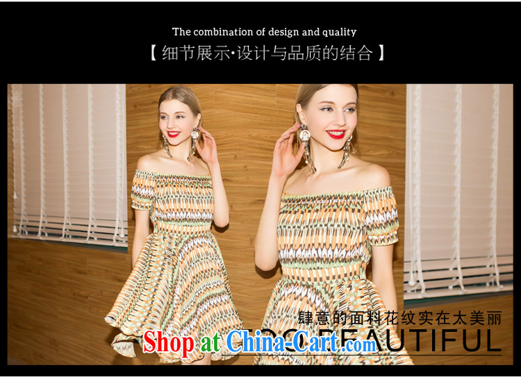 Yi Ge lire lady aura snow woven stamp your shoulders short-sleeved-waist floral large small dress dresses stamp 6832 L pictures, price, brand platters! Elections are good character, the national distribution, so why buy now enjoy more preferential! Health