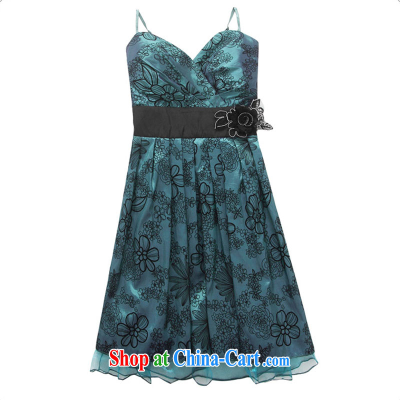 JK 2. YY 2015 spring and summer new Deep V collar sexy sweet floral strap dress flowers of beauty with the Code small dress green 3 XL 175 recommendations about Jack, JK 2. YY, shopping on the Internet