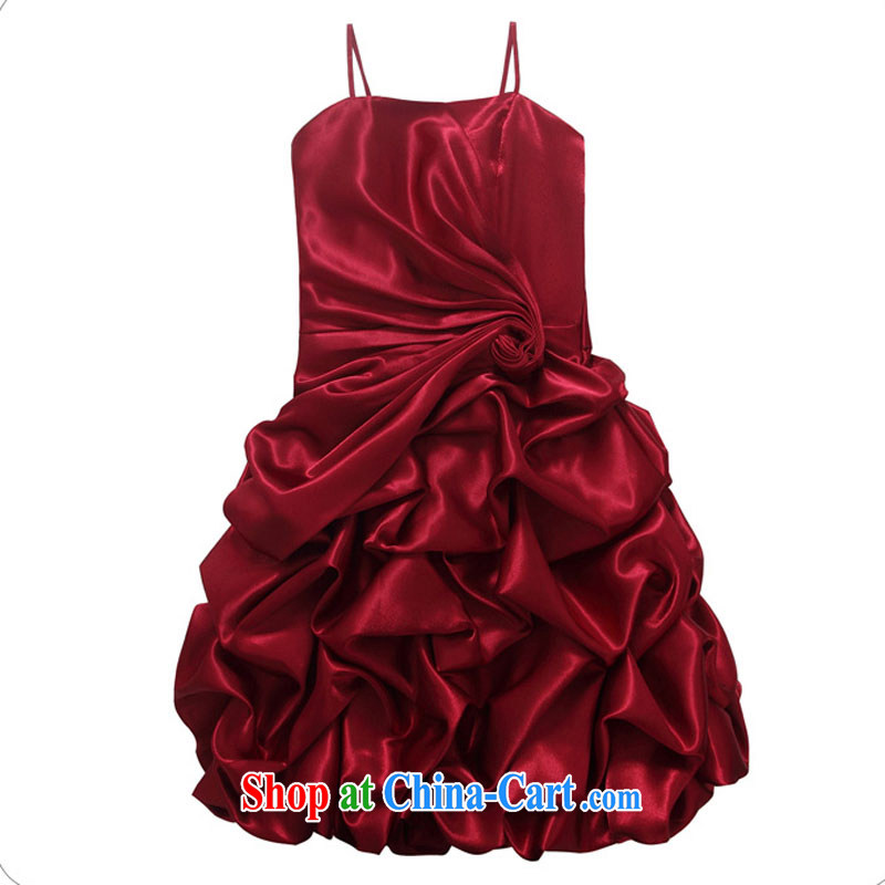 2015 spring and summer new solid-colored sweet GALLUS DRESS evening gown wedding toast the performances, dress XL female wine red 3 XL 175 recommendations about Jack, JK 2. YY, shopping on the Internet