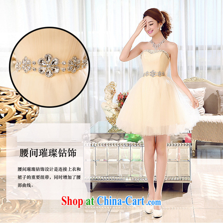 Hi Ka-Hee-won Princess bridal flowers erase chest short dress bridesmaid new, spring 2015 X 002 champagne color XL pictures, price, brand platters! Elections are good character, the national distribution, so why buy now enjoy more preferential! Health
