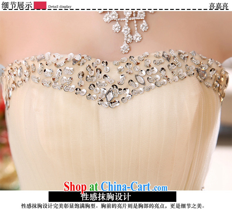 Hi Ka-Hee-won Princess bridal flowers erase chest short dress bridesmaid new, spring 2015 X 002 champagne color XL pictures, price, brand platters! Elections are good character, the national distribution, so why buy now enjoy more preferential! Health