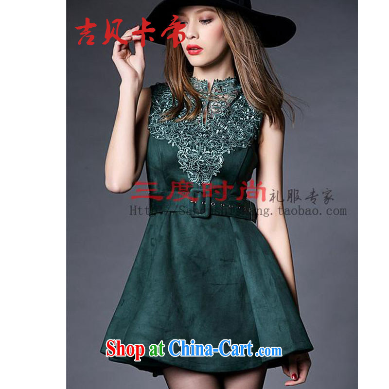 The Bekaa in Dili in Europe and America 2015 stylish banquet small dress beauty embroidered sleeveless vest dress 8316 #black L, Bekaa in Dili (JIBEIKADI), shopping on the Internet