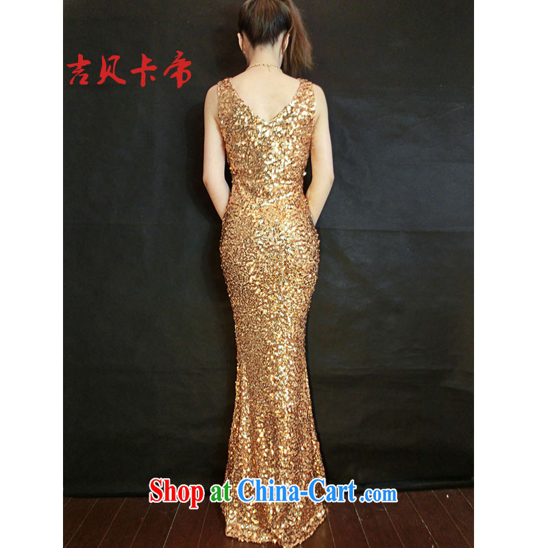 The Bekaa in Dili Evening Dress long marriages served toast golden light, cultivating fall bridesmaid service 9888 #gold are code, the Bekaa in Dili (JIBEIKADI), shopping on the Internet