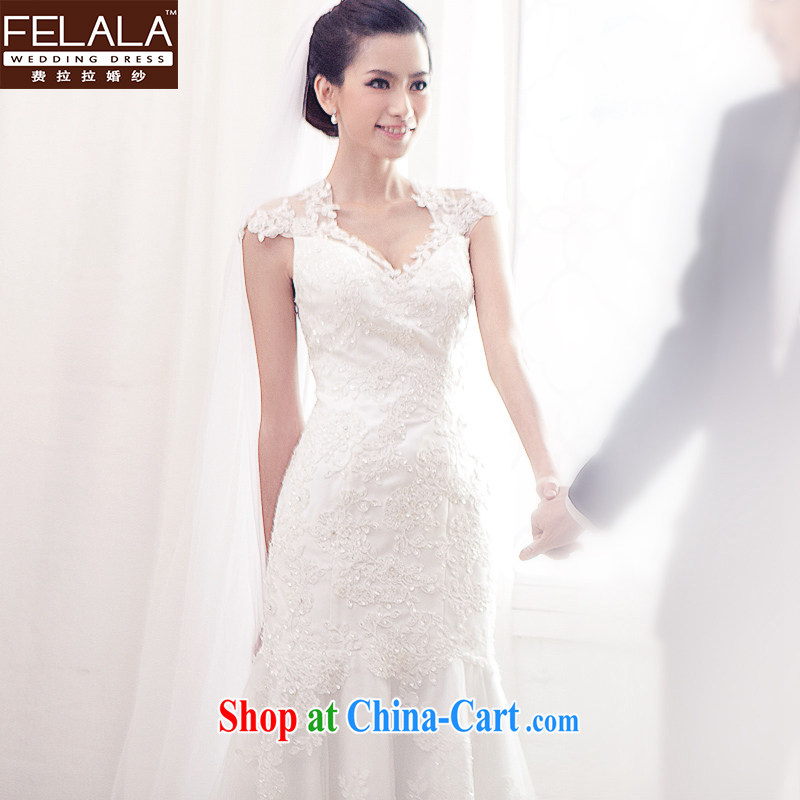 Ferrara 2015 new wedding dresses Korean tail wedding dress bridal crowsfoot wedding female wedding tail XL Suzhou shipping
