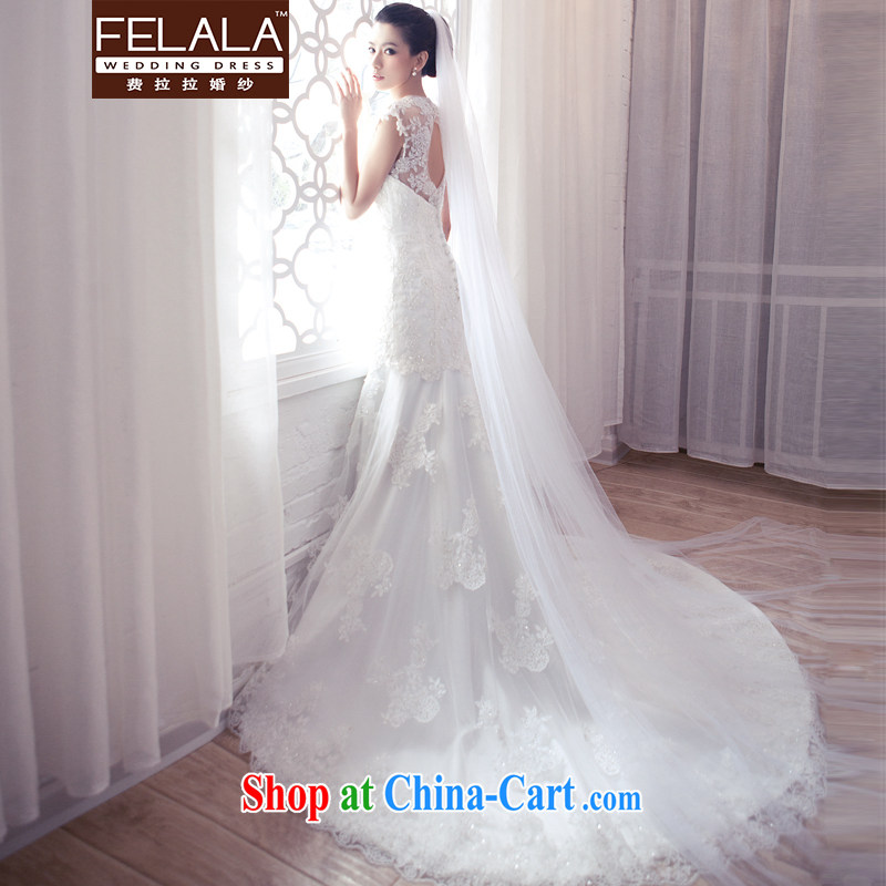 Ferrara 2015 new wedding dresses Korean-style tail wedding dress bridal crowsfoot wedding female wedding tail XL Suzhou shipping, La wedding (FELALA), shopping on the Internet