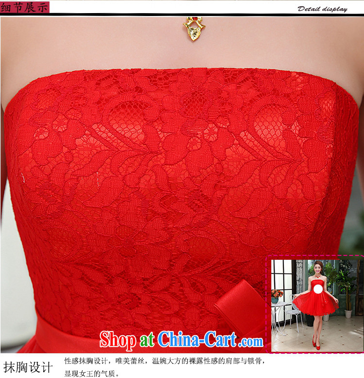 Hi Ka-Hee-won, Princess bride, Mary Magdalene sense chest wedding dresses bridesmaid clothing new 2015 spring X 016 red S pictures, price, brand platters! Elections are good character, the national distribution, so why buy now enjoy more preferential! Health