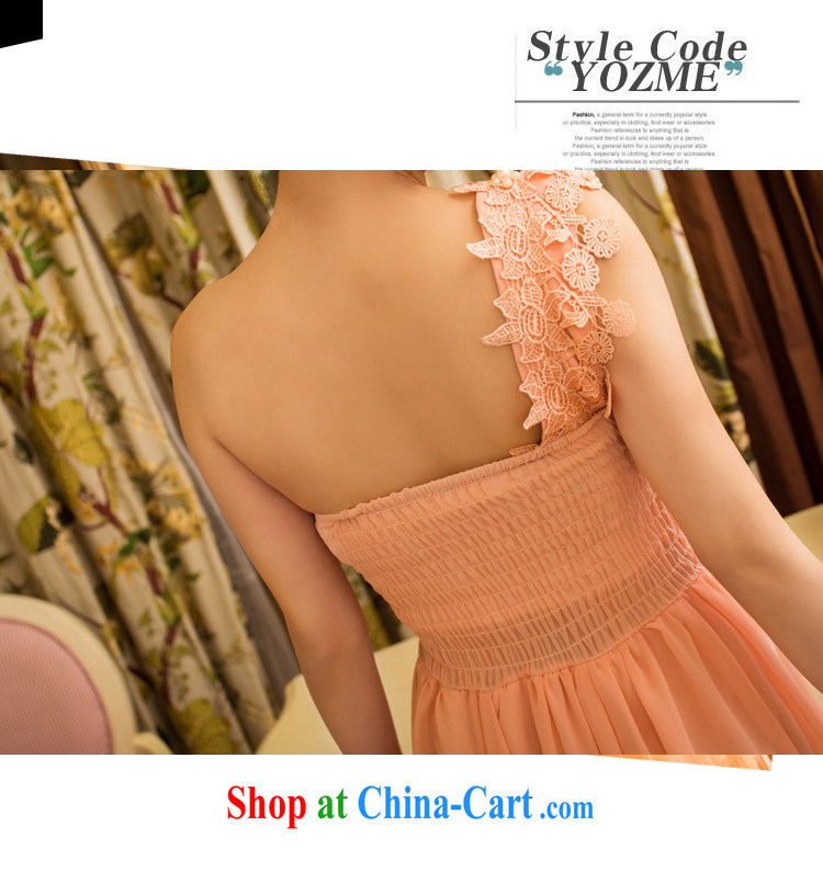 Mona, spring 2015 new sweet temperament OL banquet bridesmaid marriage a shoulder dresses girls skirts dress left shoulder with hidden shoulder strap pink M pictures, price, brand platters! Elections are good character, the national distribution, so why buy now enjoy more preferential! Health