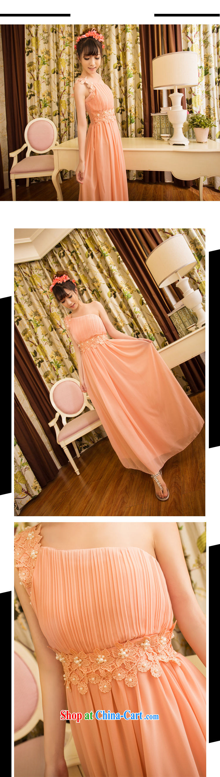 Mona, spring 2015 new sweet temperament OL banquet bridesmaid marriage a shoulder dresses girls skirts dress left shoulder with hidden shoulder strap pink M pictures, price, brand platters! Elections are good character, the national distribution, so why buy now enjoy more preferential! Health