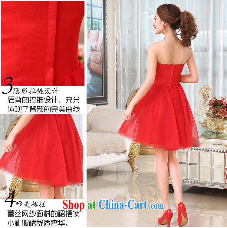 Hi Ka-hi spring 2015 new Korean Princess bridal flowers erase chest short bridesmaid X serving 019 red XL pictures, price, brand platters! Elections are good character, the national distribution, so why buy now enjoy more preferential! Health
