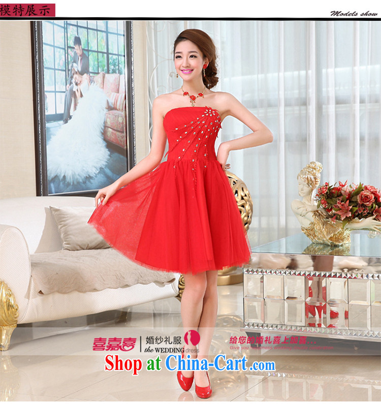 Hi Ka-hi spring 2015 new Korean Princess bridal flowers erase chest short bridesmaid X serving 019 red XL pictures, price, brand platters! Elections are good character, the national distribution, so why buy now enjoy more preferential! Health