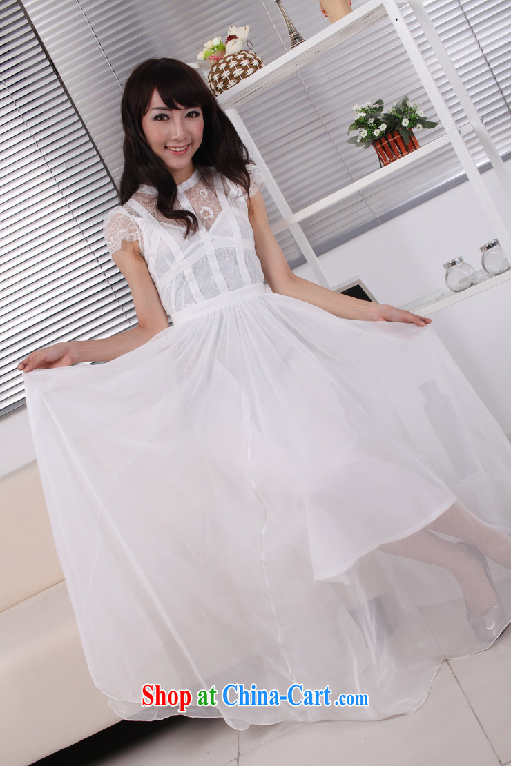 The Bekaa in Dili 0998 #Korea sin to drag and drop a short-sleeved lace snow woven long skirt/beach skirt suits skirts wedding white L pictures, price, brand platters! Elections are good character, the national distribution, so why buy now enjoy more preferential! Health