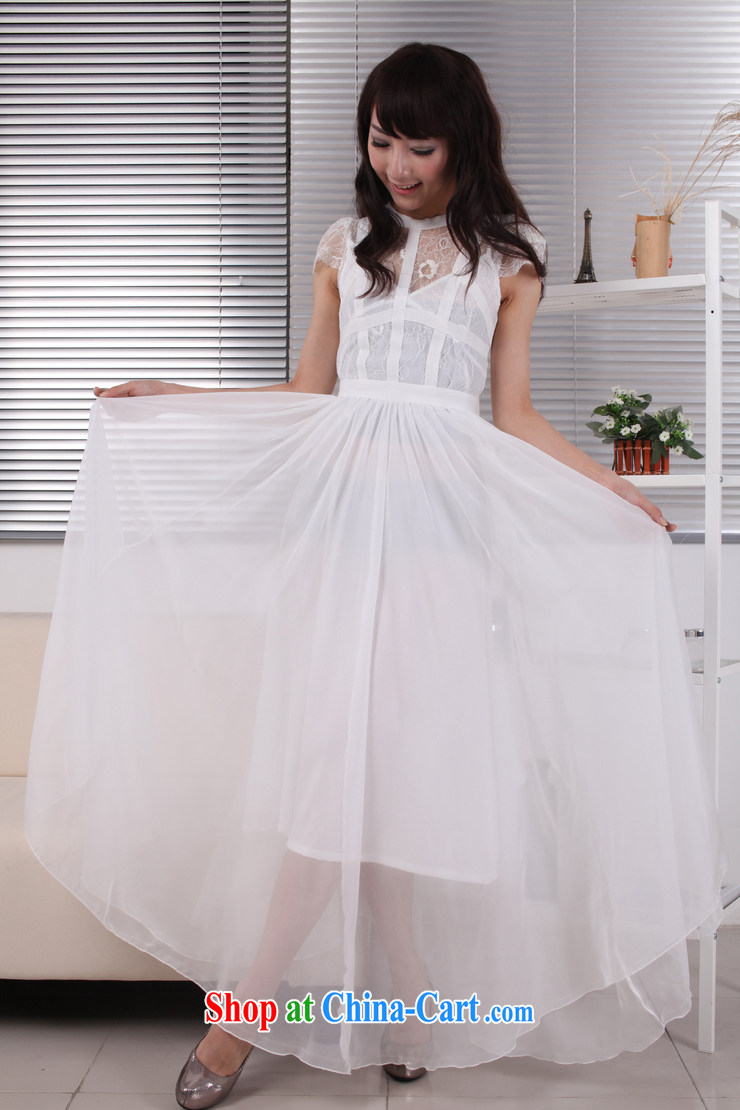 The Bekaa in Dili 0998 #Korea sin to drag and drop a short-sleeved lace snow woven long skirt/beach skirt suits skirts wedding white L pictures, price, brand platters! Elections are good character, the national distribution, so why buy now enjoy more preferential! Health