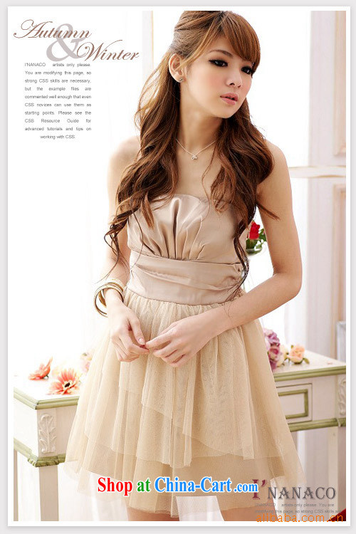 The Bekaa in Dili 1286 #wedding dresses small bridesmaid dress evening gown dress (good) apricot are code pictures, price, brand platters! Elections are good character, the national distribution, so why buy now enjoy more preferential! Health