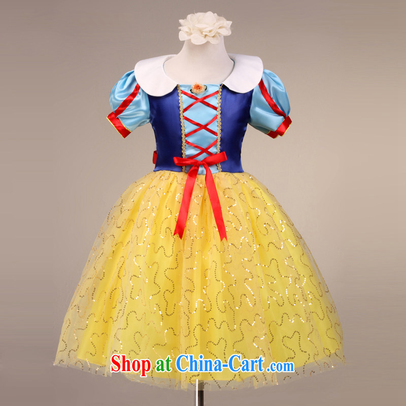 MSLover fairy tale Snow White Palace short sleeve Princess dress children's dance stage dress flower dress FD 130,601 on-chip, 8, name, Elizabeth (MSLOVER), shopping on the Internet