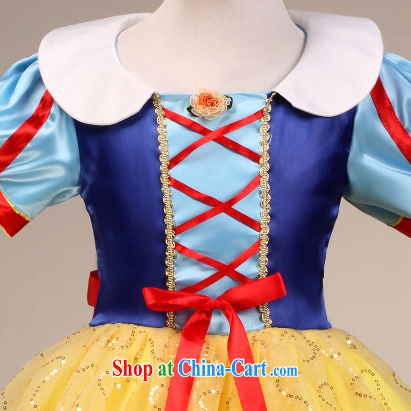 MSLover fairy tale Snow White Palace short sleeve Princess dress children's dance stage dress flower dress FD 130,601 on-chip, 8, name, Elizabeth (MSLOVER), shopping on the Internet