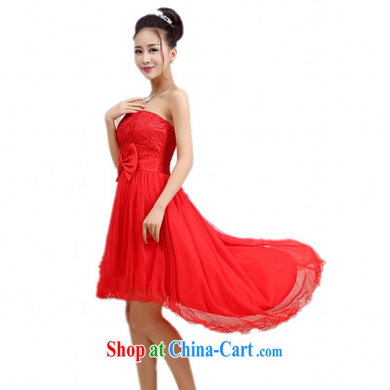 The delivery package as soon as possible the new wedding dress red erase chest dovetail dresses Web yarn bows dress bridesmaid sisters, long, show annual GALLUS DRESS white, code, land is still the clothes, and, online shopping