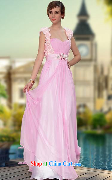 Multi-LAI Ki Europe Evening Dress pink lovely bridesmaid dress shoulders a flower Bridal party wedding dress pink XXL pictures, price, brand platters! Elections are good character, the national distribution, so why buy now enjoy more preferential! Health