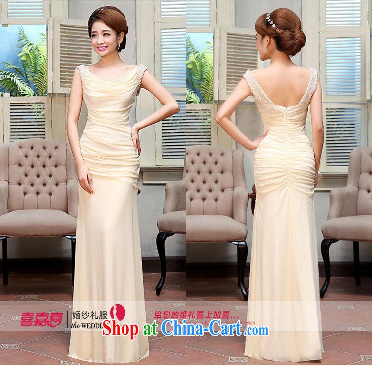 Hi Ka-hi dress new 2015 stylish shoulders the lovely dinner bridesmaid X serving 004 blue L pictures, price, brand platters! Elections are good character, the national distribution, so why buy now enjoy more preferential! Health