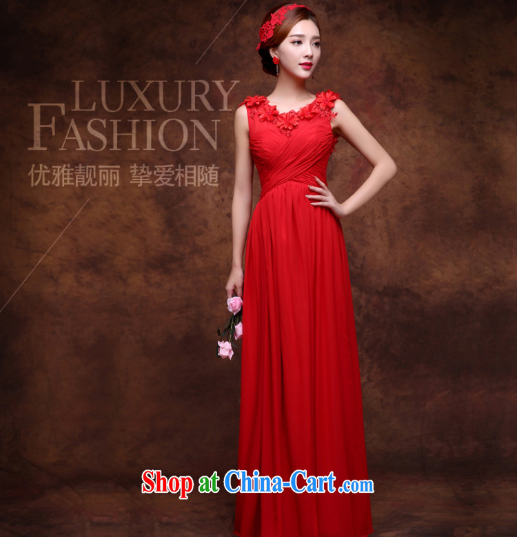 New 2015 summer red long gown bridal wedding toast service banquet dress pregnant women red XXL (graphics thin dress) pictures, price, brand platters! Elections are good character, the national distribution, so why buy now enjoy more preferential! Health
