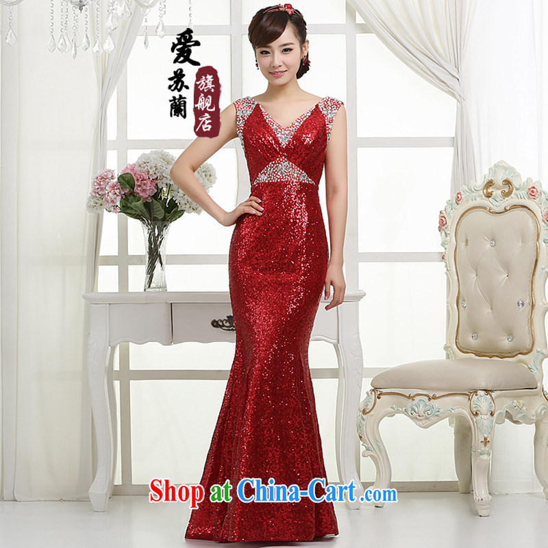 New Long dress for the bridal gown bridesmaid dress, gown show dress red XXXL so Balaam, and shopping on the Internet