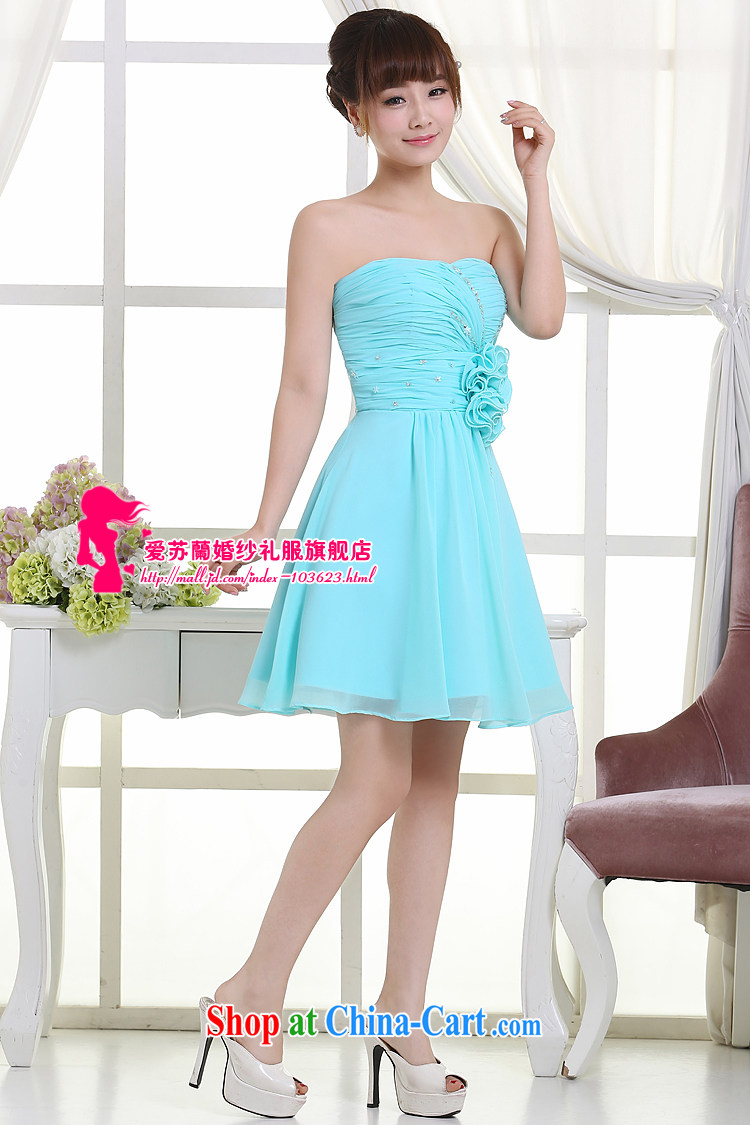 New dress wedding bridal gown bridesmaid dress dress dress toast bride short dress blue XXL pictures, price, brand platters! Elections are good character, the national distribution, so why buy now enjoy more preferential! Health