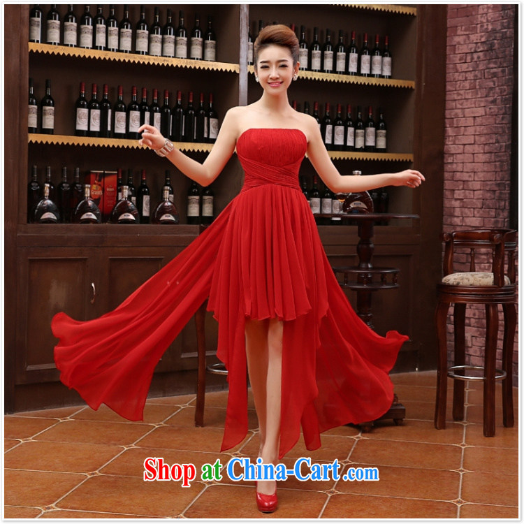 Her spirit marriage wedding dresses short bridesmaid mission the marriage tie, short Evening Dress wedding dress small red XL pictures, price, brand platters! Elections are good character, the national distribution, so why buy now enjoy more preferential! Health