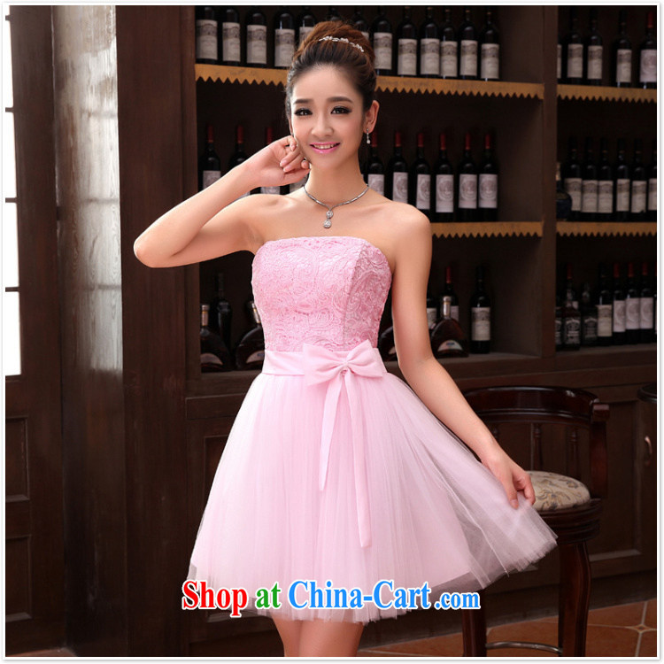 Accompanied by her short, small dress dress bridal wedding wedding dress stylish lace bows clothing bridesmaid Dinner served red XXL pictures, price, brand platters! Elections are good character, the national distribution, so why buy now enjoy more preferential! Health