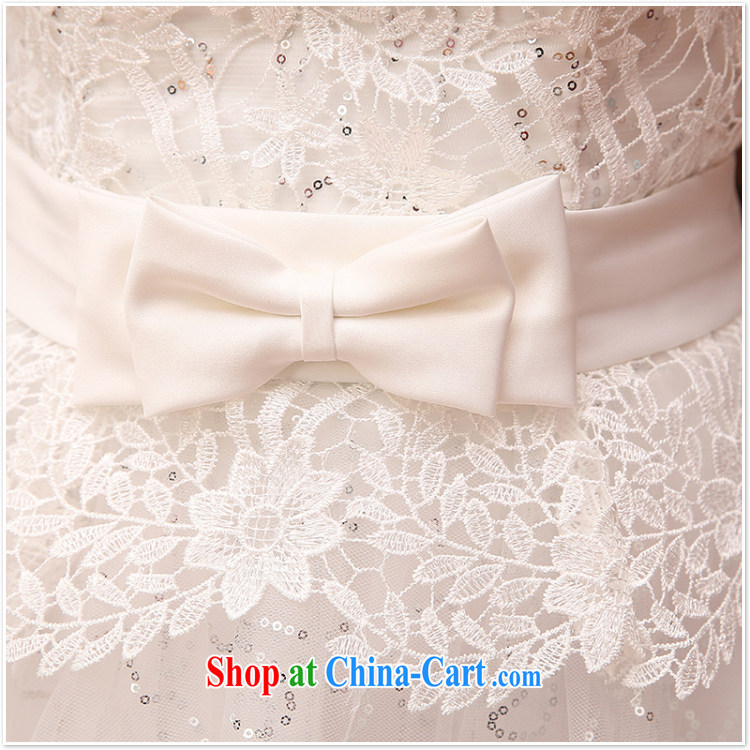wedding dresses bridal toast service 2015 new wedding dress bridesmaid clothing dress short dual-shoulder strap white M pictures, price, brand platters! Elections are good character, the national distribution, so why buy now enjoy more preferential! Health