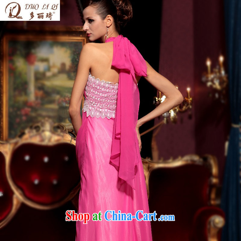More than Li Qi long dresses, wholesale pink color is also dress nowhere in Europe and dress Evening Dress pink XXL, Li Qi (Doris dress), online shopping
