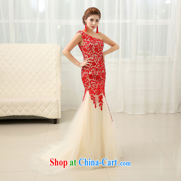 2015 marriage toast serving the shoulder at Merlion dress Korean new strap Evening Dress beauty graphics thin LF XXL 264 pictures, price, brand platters! Elections are good character, the national distribution, so why buy now enjoy more preferential! Health