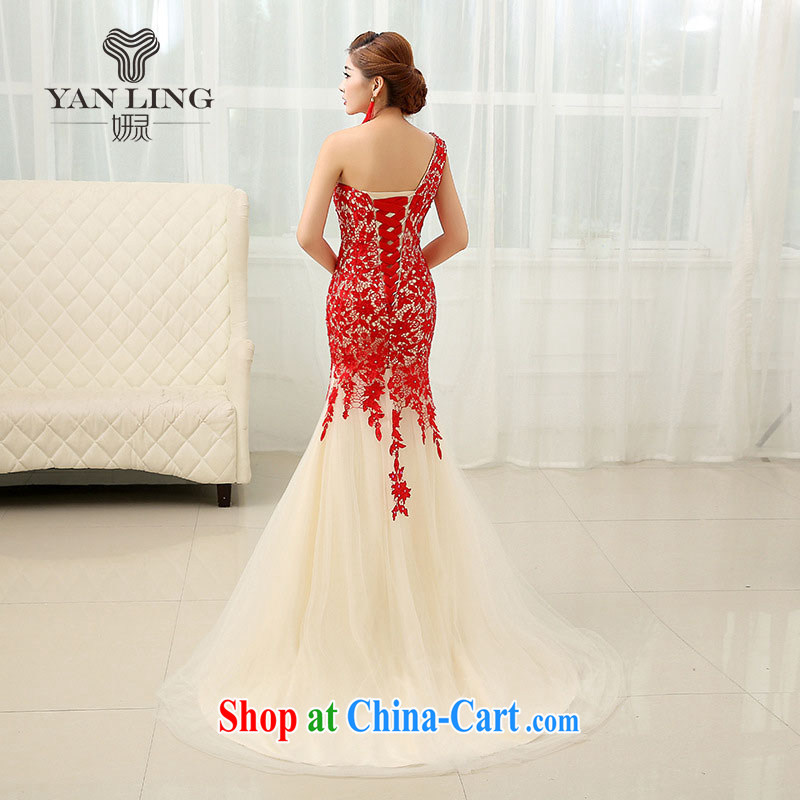 2015 marriage toast serving the shoulder at Merlion dress Korean new strap Evening Dress beauty graphics thin LF XXL 264, her spirit, and, on-line shopping