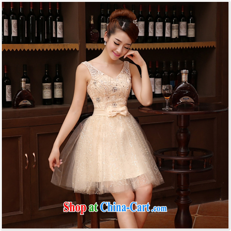 2015 new lace wedding dresses small short Evening Dress skirt show bridal toast clothing bridesmaid banquet service M meat color XXL pictures, price, brand platters! Elections are good character, the national distribution, so why buy now enjoy more preferential! Health