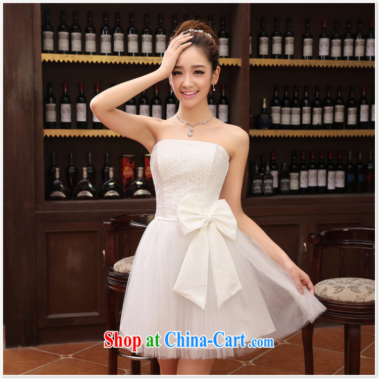 2014 lace wedding dresses short bridesmaid marriage mission tied with short Evening Dress wedding dress small special LF 112 white XXL pictures, price, brand platters! Elections are good character, the national distribution, so why buy now enjoy more preferential! Health