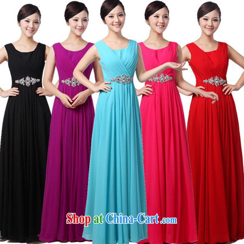 Her spirit 2015 New Long dress chorus serving women dress clothes chorus girl long skirt uniforms black XXXXL, her spirit (Yanling), online shopping