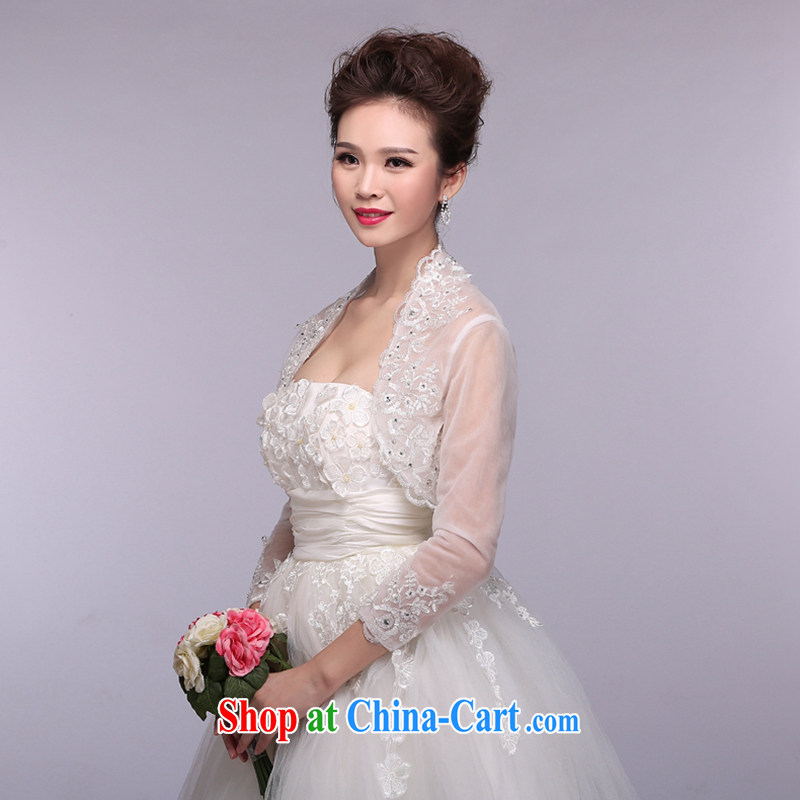 Hi Ka-hi 2015 new white bridal shawls long-sleeved parquet drill embroidery lace thin NJ 05 white, code, Hi Ka-hi, shopping on the Internet
