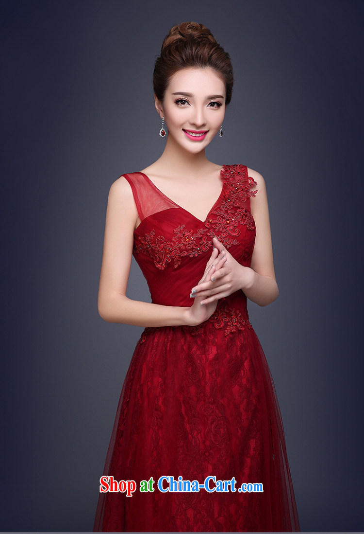 Toasting Service Bridal Fashion 2015 new summer marriage double-shoulder red dress long, cultivating the dress female wine red XXL (graphics thin dress) pictures, price, brand platters! Elections are good character, the national distribution, so why buy now enjoy more preferential! Health