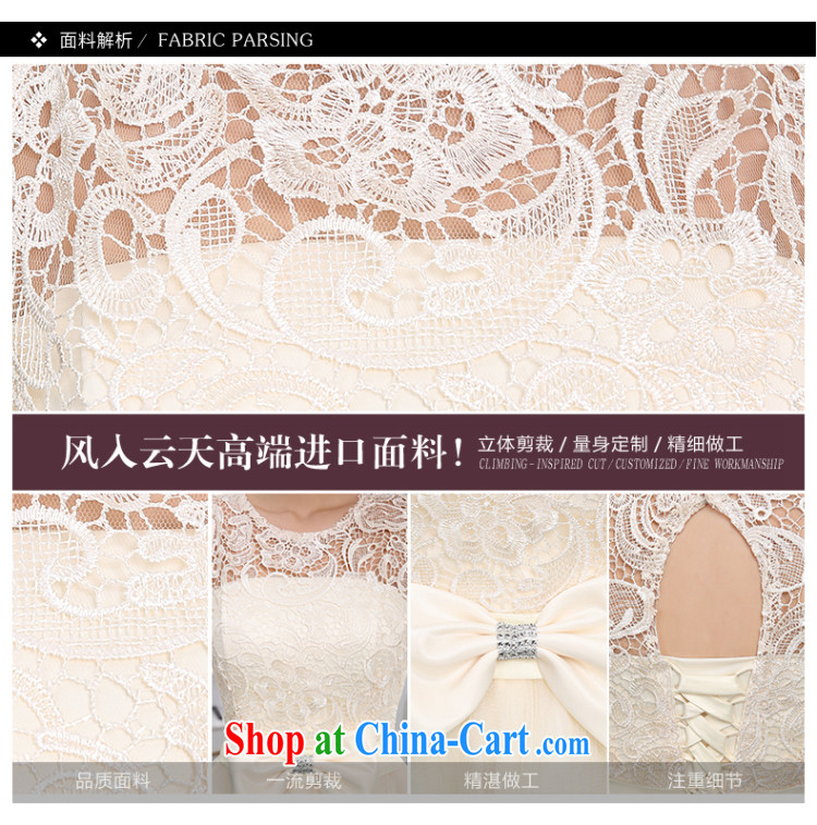 Evening Dress 2015 new bridesmaid dress short single shoulder champagne colored dress sister dress banquet summer champagne color S (luxury lace) pictures, price, brand platters! Elections are good character, the national distribution, so why buy now enjoy more preferential! Health