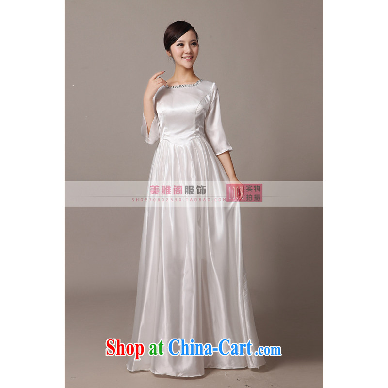 Her spirit new special offers long, chorus chorus served in serving older chorus clothing female long skirt white XXXXL, her spirit (Yanling), online shopping
