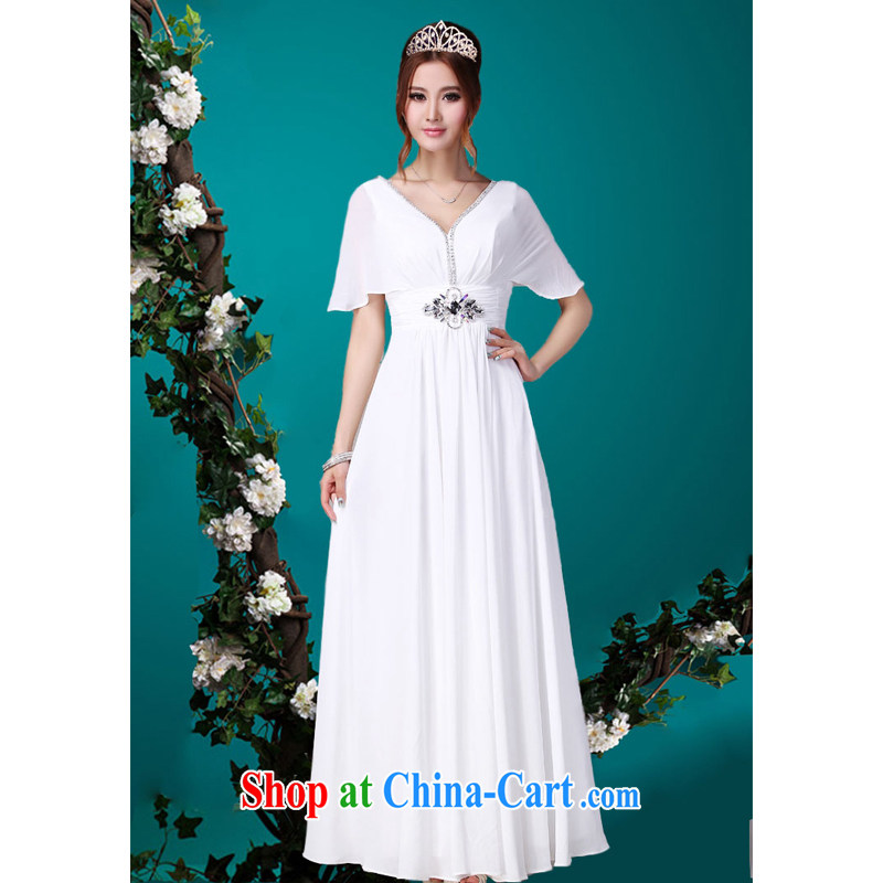 Her spirit white long division, the costumes chorus clothing command Service Bridal wedding dresses toast XXL