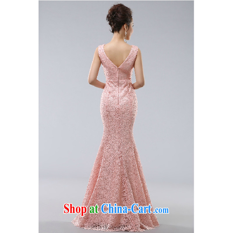 Her spirit new lace shoulders crowsfoot beauty package and bride's wedding dress Night sense of the show dress XXL, her spirit (Yanling), and shopping on the Internet