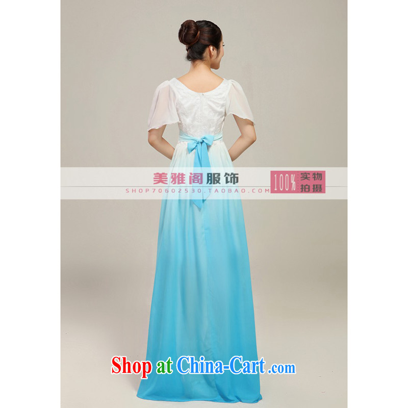 Her spirit special ceremonial chair chorus uniforms choral clothing female long skirt the music national costumes gradient XXL, her spirit (Yanling), online shopping