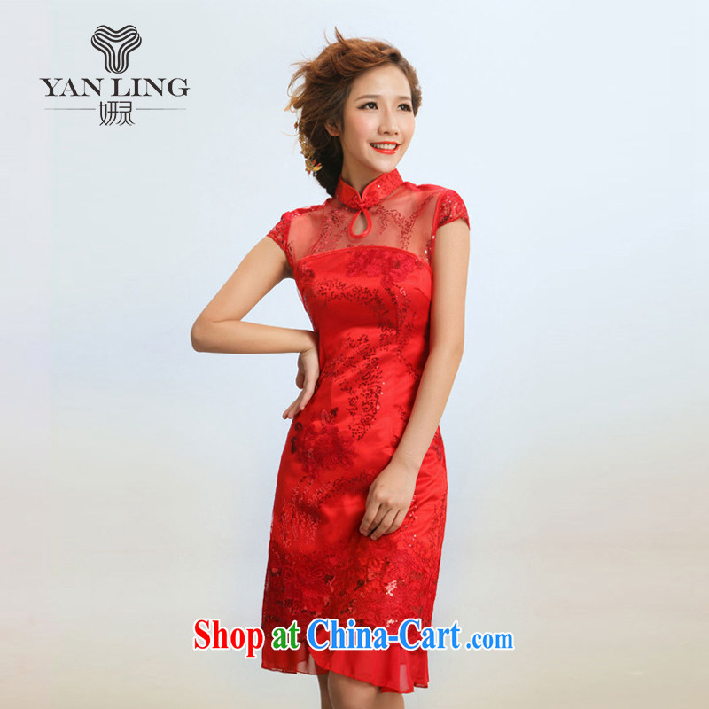 2015 new stylish outfit improved stylish summer show service bridal dresses red S, her spirit, and on-line shopping