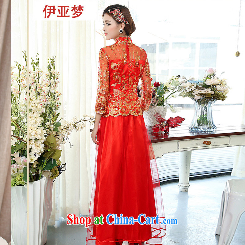 Bahia dream 2015 new wedding dresses banquet party uniforms Miss wedding two-piece dinner bridal toast serving red XXXL, the dream, and, on-line shopping