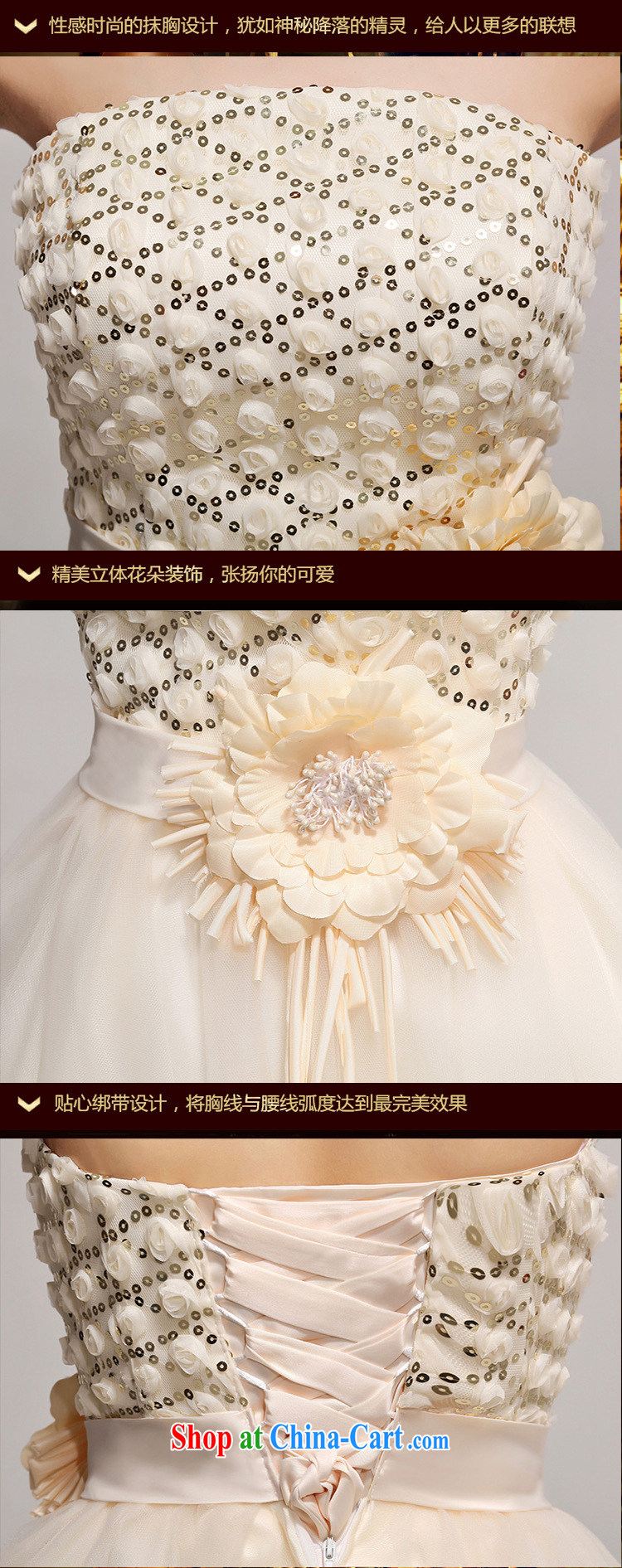 2015 new detailed tread bare chest lace skirt yarn with skirt yarn stereo with flowers small dress LF 163 white XXL pictures, price, brand platters! Elections are good character, the national distribution, so why buy now enjoy more preferential! Health