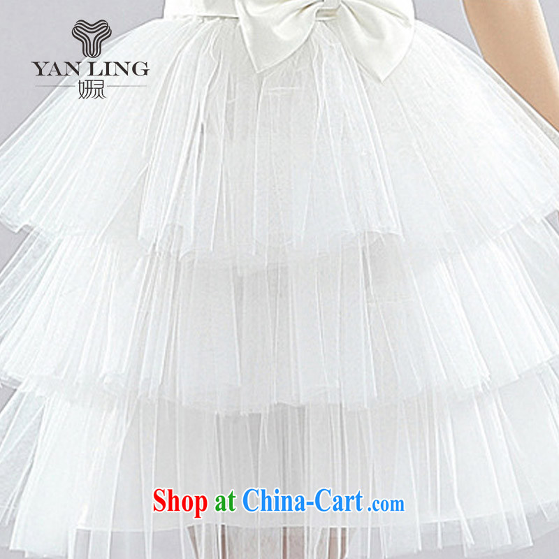 2015 new Korean water-soluble lace small dress bridesmaid dresses bridal wedding wedding LF 1002 white XXL, her spirit, and shopping on the Internet