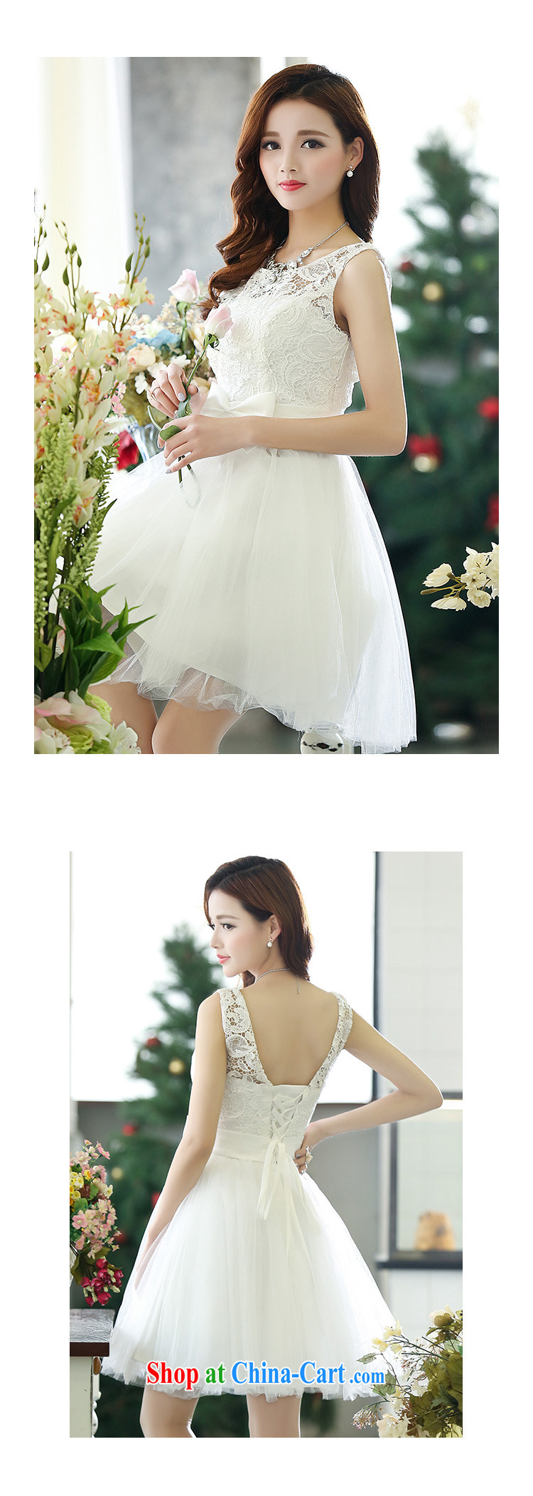 Air Shu Diane 2015 New Red bridal lace wedding wedding small dress dresses short bows service bridesmaid with white XL pictures, price, brand platters! Elections are good character, the national distribution, so why buy now enjoy more preferential! Health
