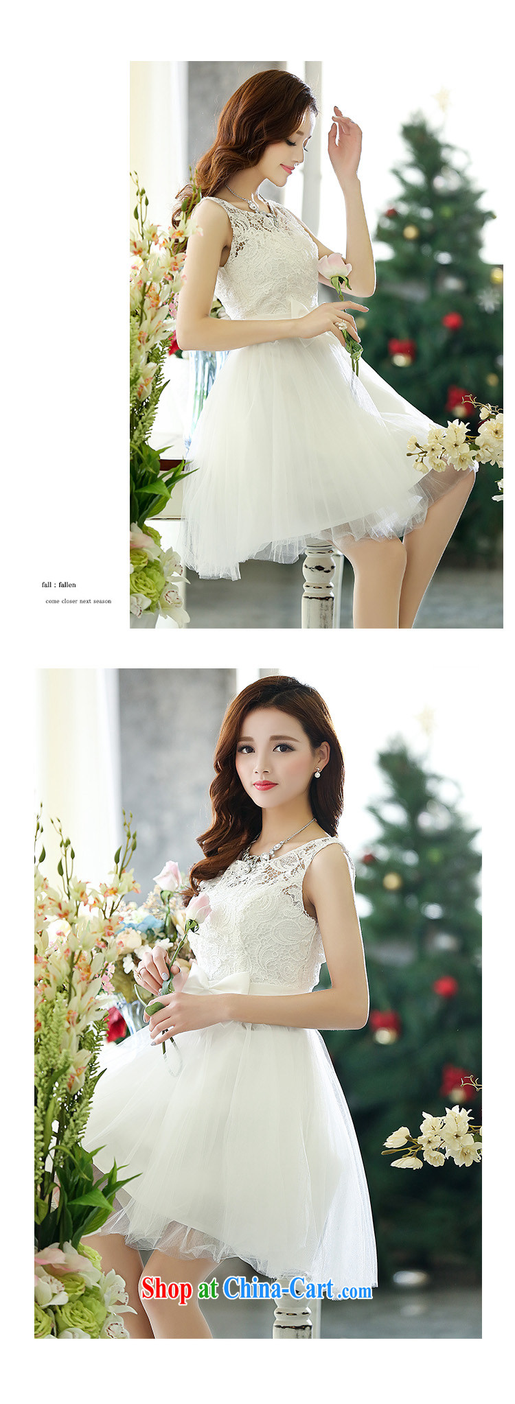 Air Shu Diane 2015 New Red bridal lace wedding wedding small dress dresses short bows service bridesmaid with white XL pictures, price, brand platters! Elections are good character, the national distribution, so why buy now enjoy more preferential! Health