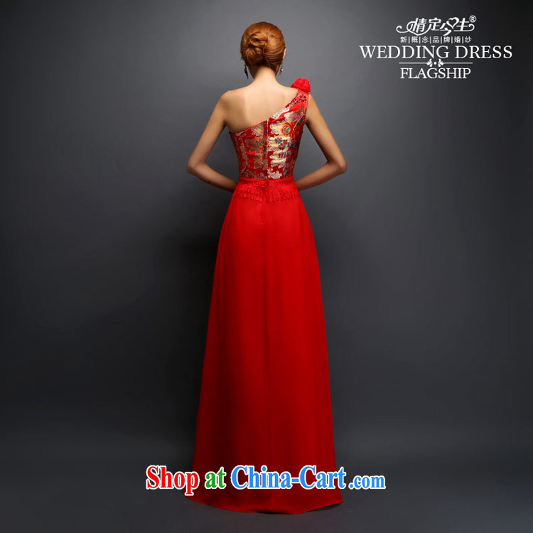 The code and the temporal single shoulder dresses 2015 new Mary Magdalene toast Chest Service antique wood drill macrame long zipper marriage dress, shoulder, the shawls M pictures, price, brand platters! Elections are good character, the national distribution, so why buy now enjoy more preferential! Health
