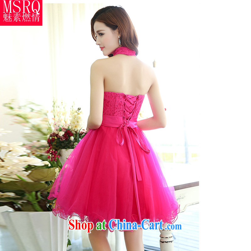 2015 spring and summer new lace + the root by the collar sleeveless dresses the dresses red XL, director of fuel (meisuranqing), shopping on the Internet
