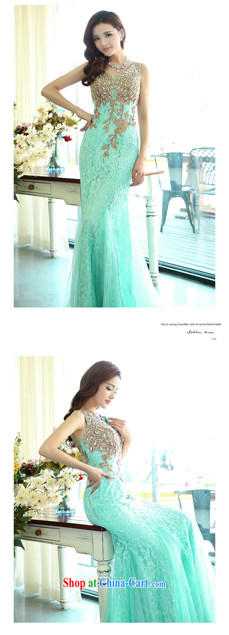 Cover Story 2015 new, luxurious, elegant and sexy shoulders at Merlion bridal dresses car model Kit moderator Performance Service Bridal toast dress water green XL pictures, price, brand platters! Elections are good character, the national distribution, so why buy now enjoy more preferential! Health